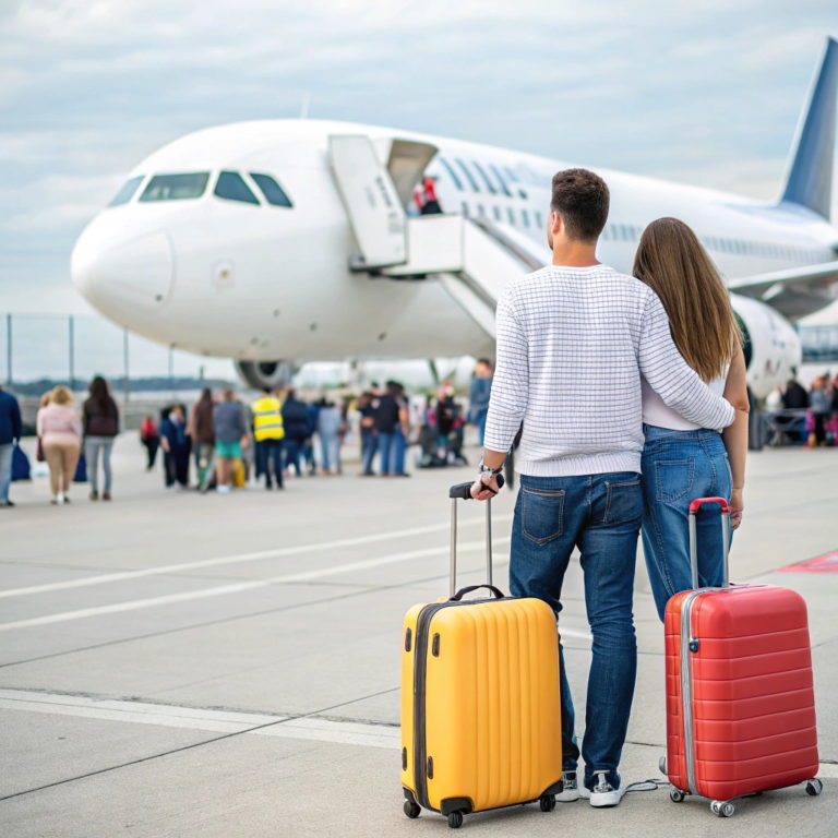 Самолет посадка поле